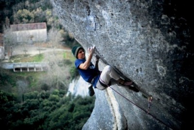 1996, Rêve du Papillion. Buoux, one of my first routes graded 8a.