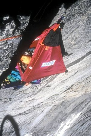 Portaledge camp on pitch 11